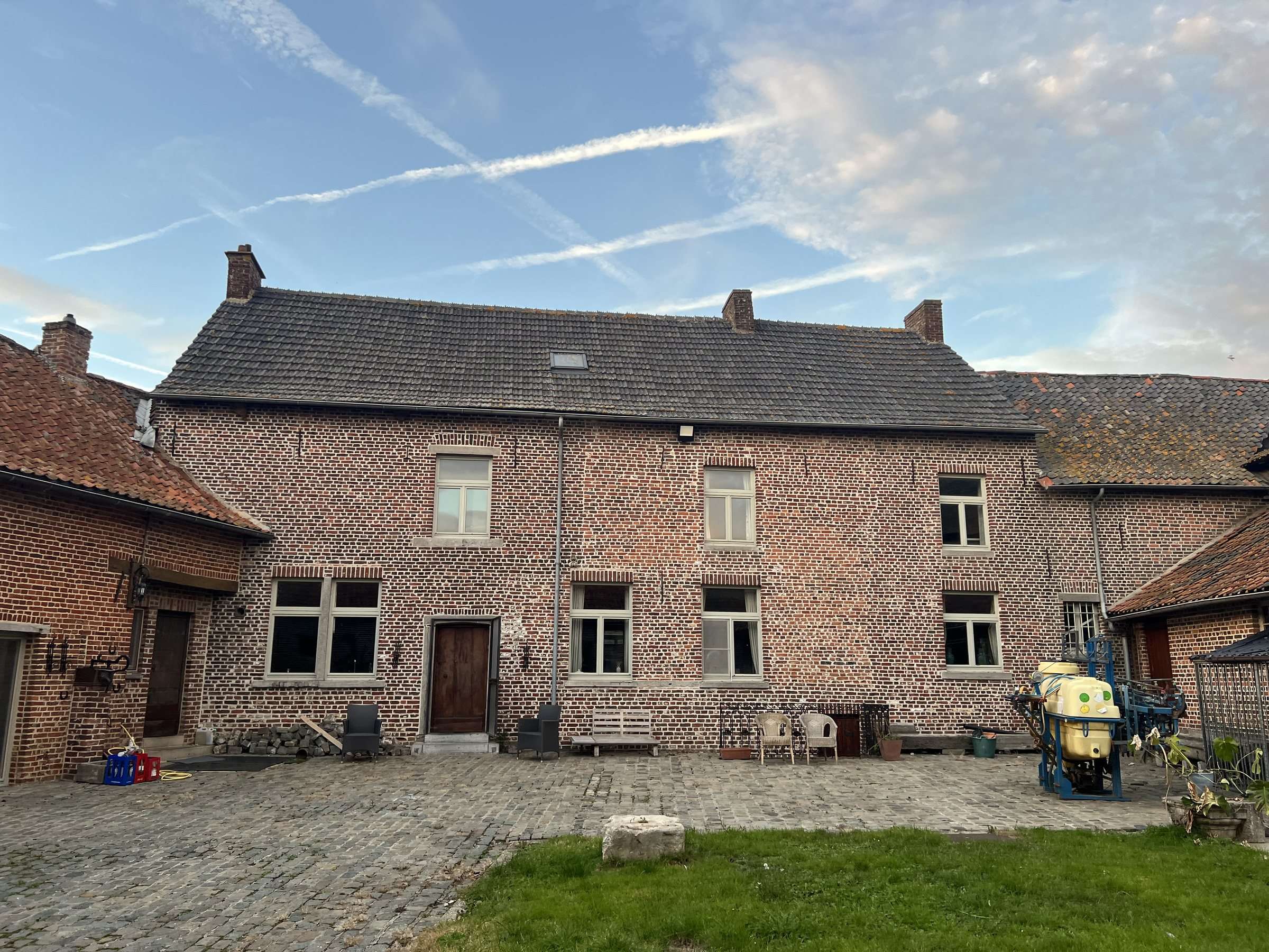 House 1, the farmhouse, seen from the courtyard